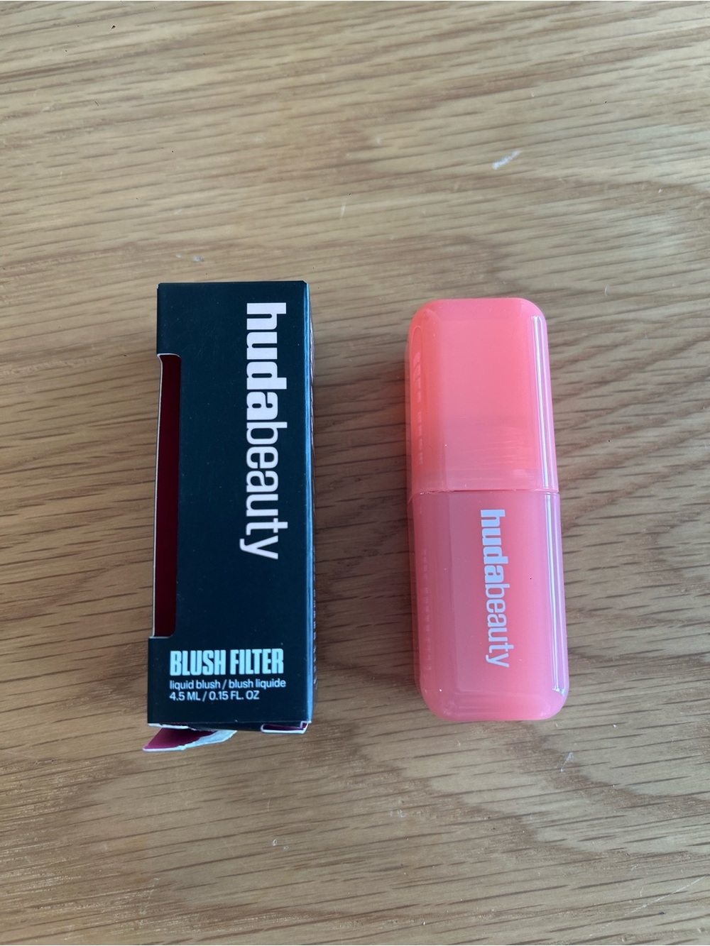 HUDA BEAUTY Blush Filter Soft Glow Liquid Blush Sunset Lychee - rosy coral NIB
